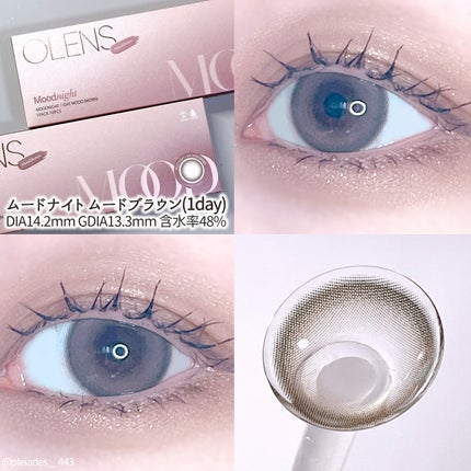 Moodnight 1Month/OLENS/カラーコンタクトレンズを使ったクチコミ(2枚目)