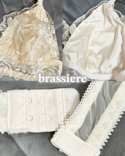 【ノンワイヤー】下厚パッド 花柄総レースブラセット/LikeWillow/その他を使ったクチコミ(4枚目)