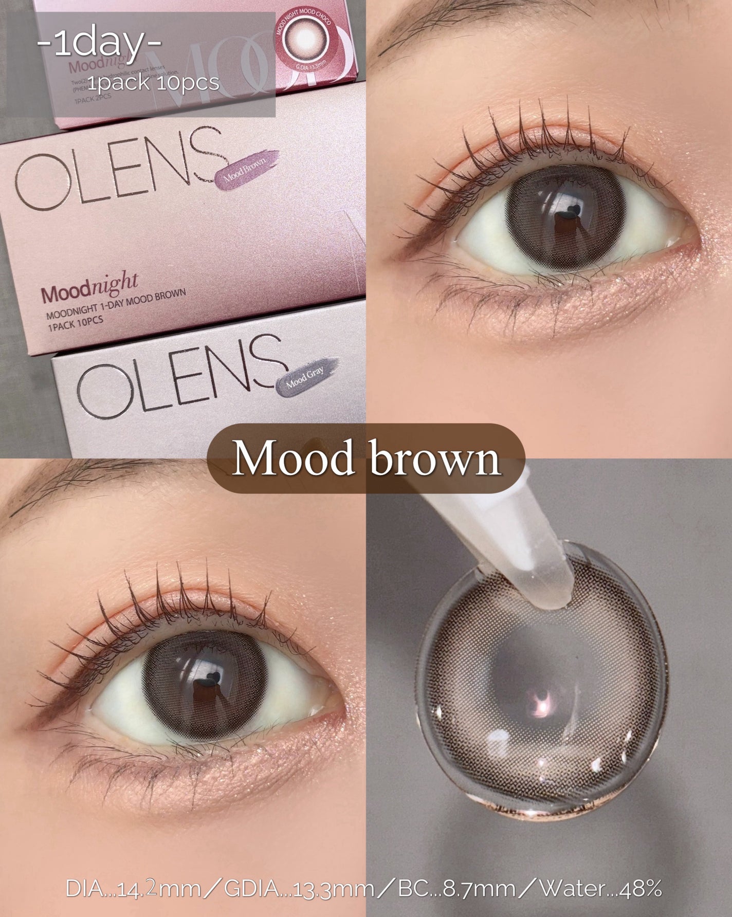 Moodnight 1Month/OLENS/カラーコンタクトレンズを使ったクチコミ(4枚目)