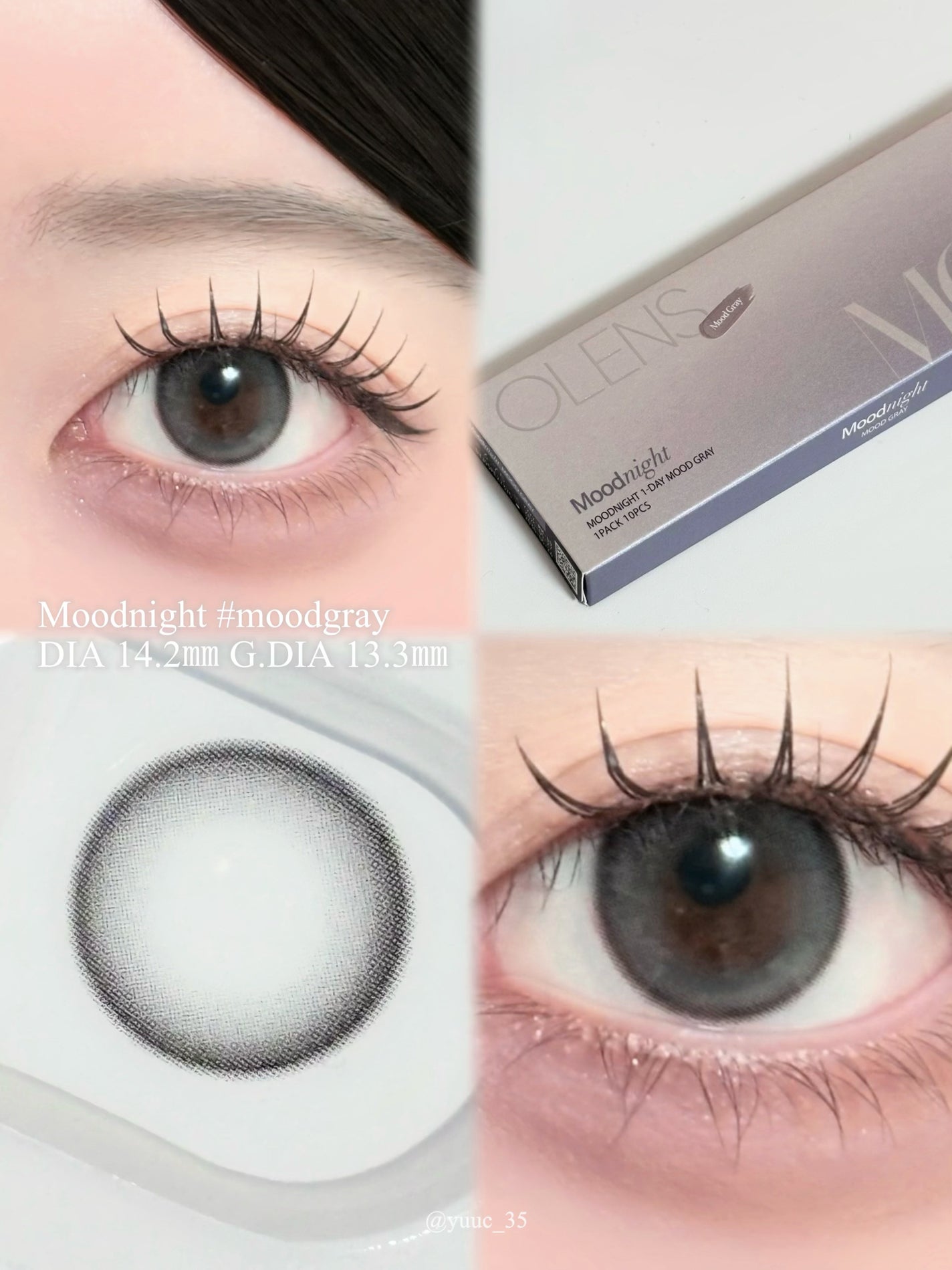 Moodnight 1day/OLENS/カラーコンタクトレンズを使ったクチコミ(2枚目)