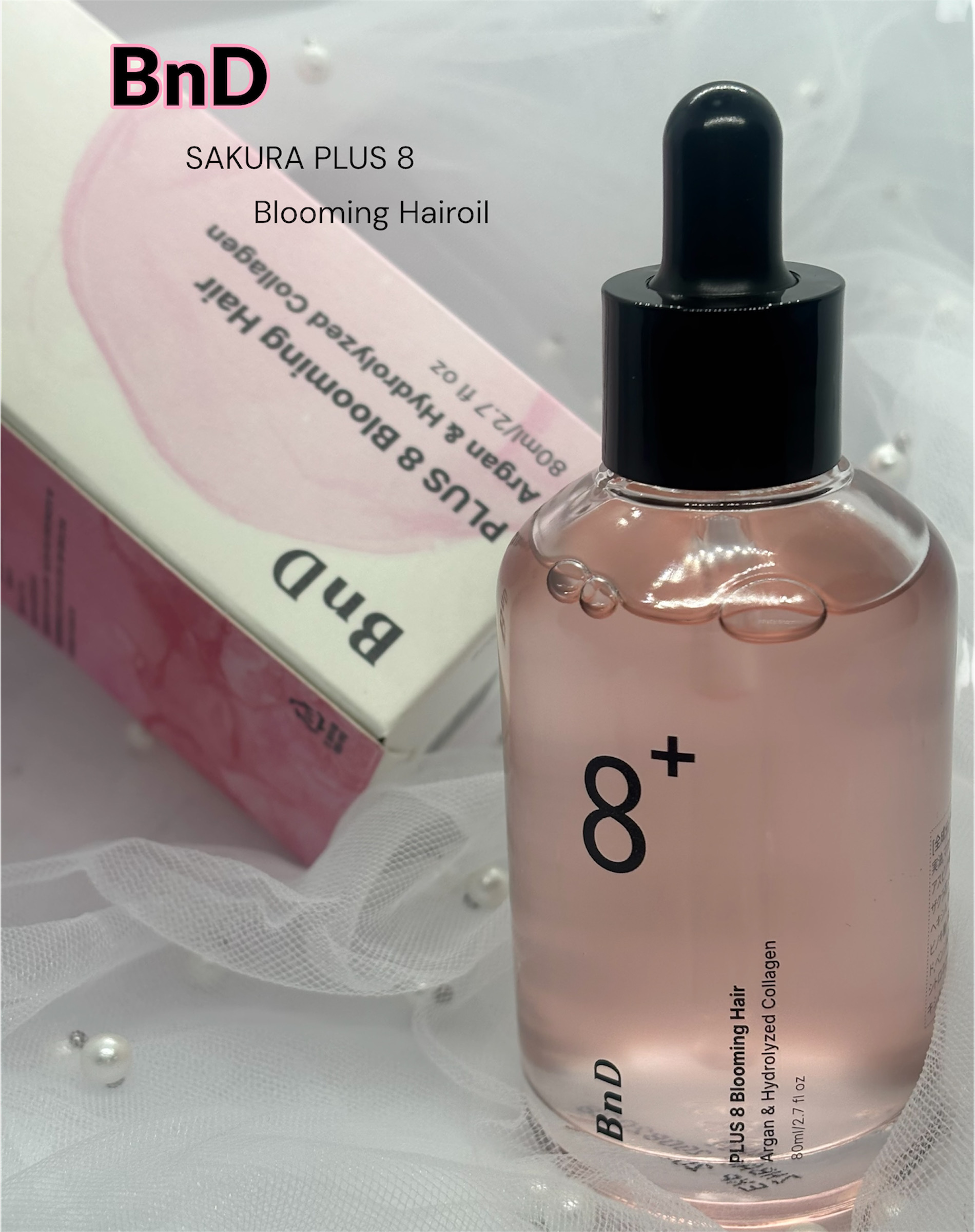 8+ブルーミングヘアオイル　ナチュラルフローラルの香り/BnD/ヘアオイルを使ったクチコミ（1枚目）