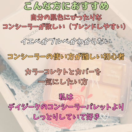 コンシールブレンダーパレット/LUNA/パレットコンシーラーを使ったクチコミ(3枚目)