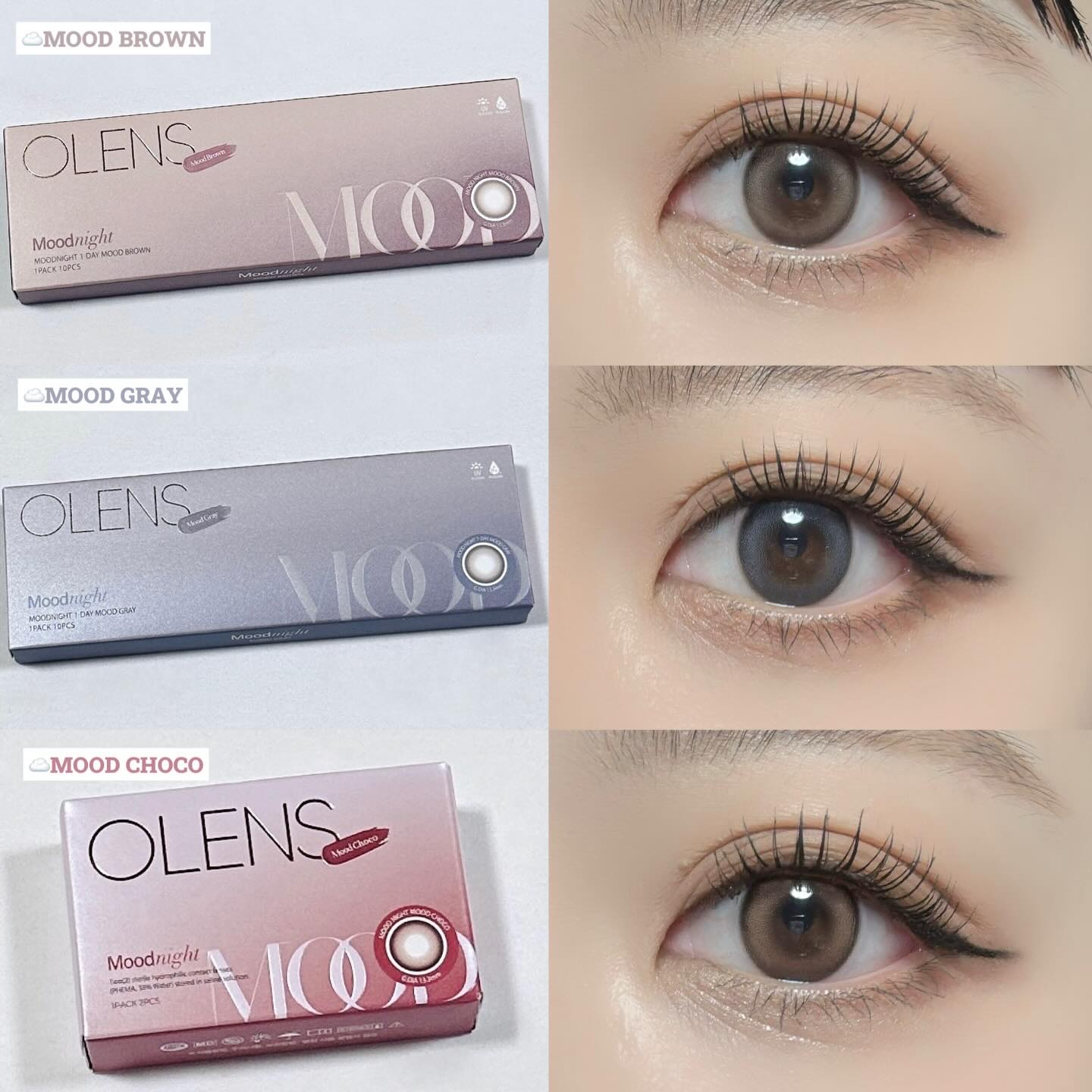 Moodnight 1day/OLENS/ワンデー（１DAY）カラコンを使ったクチコミ（2枚目）