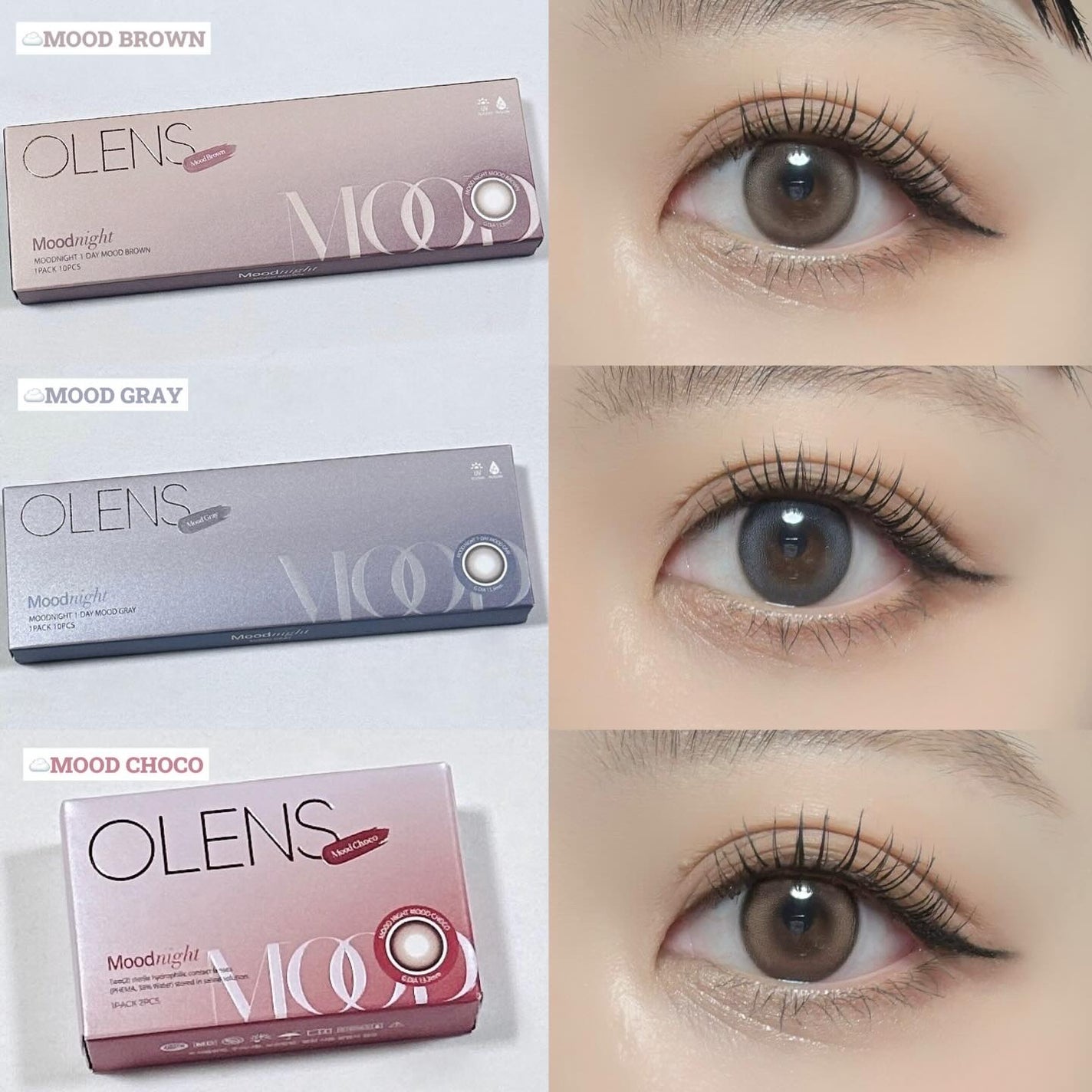 Moodnight 1day/OLENS/カラーコンタクトレンズを使ったクチコミ(2枚目)