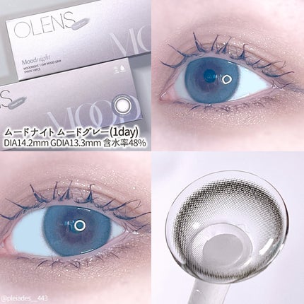 Moodnight 1Month/OLENS/カラーコンタクトレンズを使ったクチコミ(3枚目)