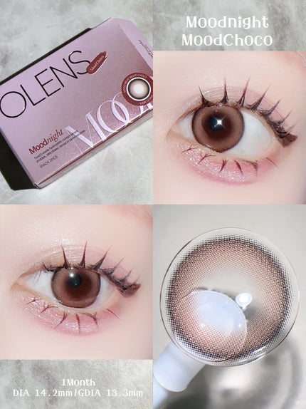 Moodnight 1Month/OLENS/カラーコンタクトレンズを使ったクチコミ(3枚目)