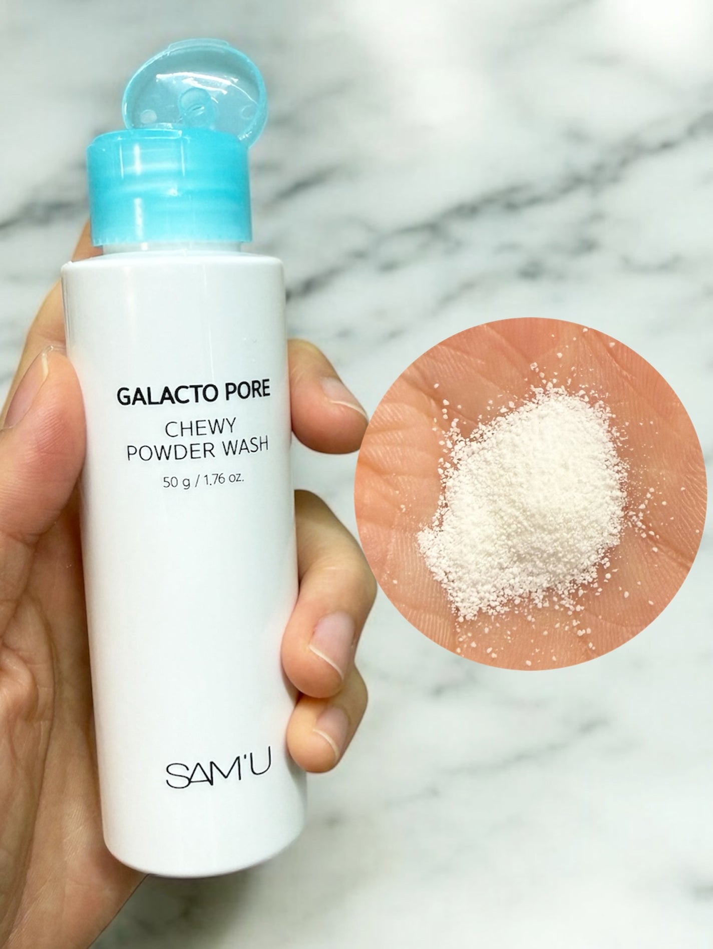 サミュ ガラクトポア チューイー パウダーウォッシュ/SAM'U/洗顔パウダーを使ったクチコミ(2枚目)