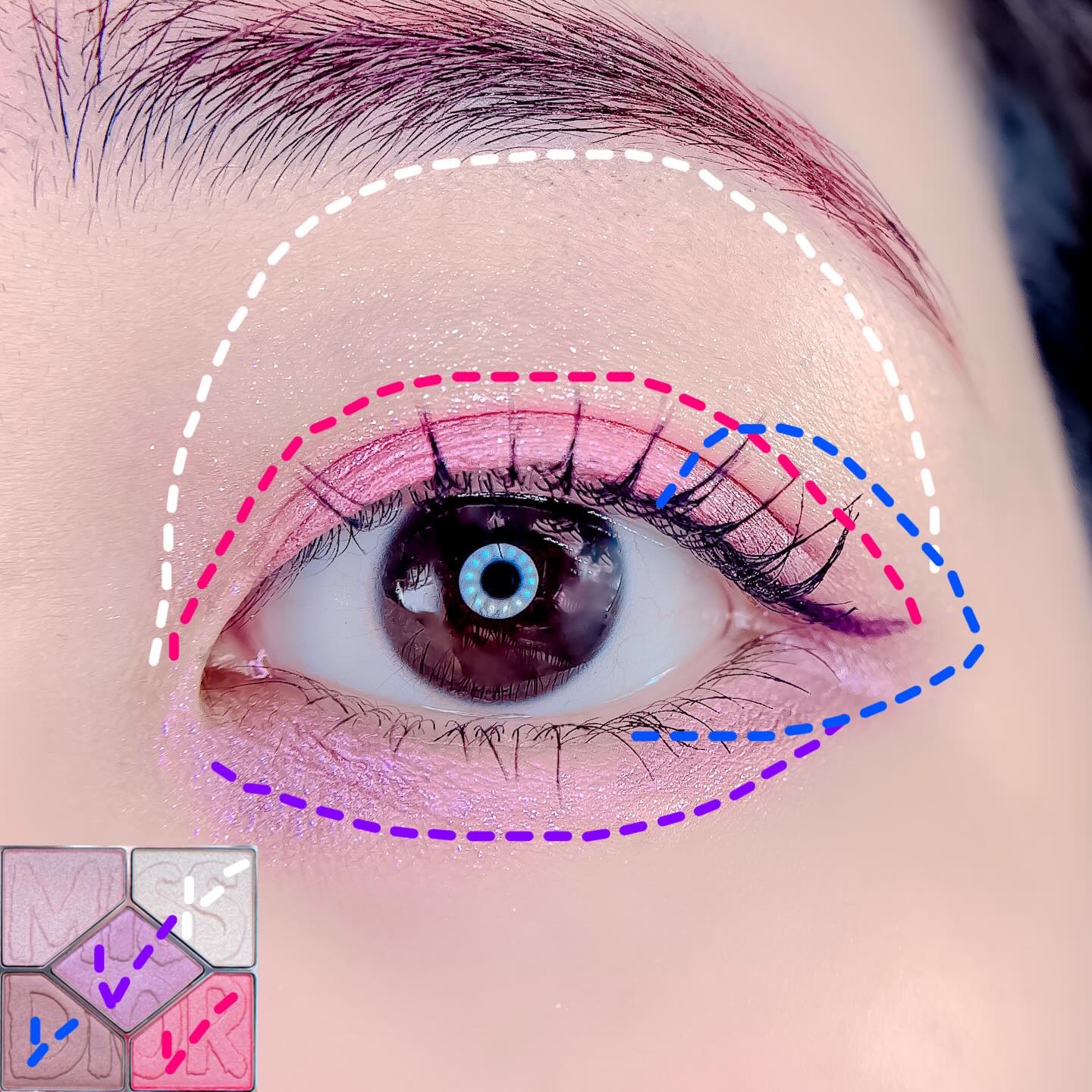 ディオールショウ サンク クルール（ミス ディオール コレクション 限定品）/Dior/アイシャドウを使ったクチコミ（2枚目）