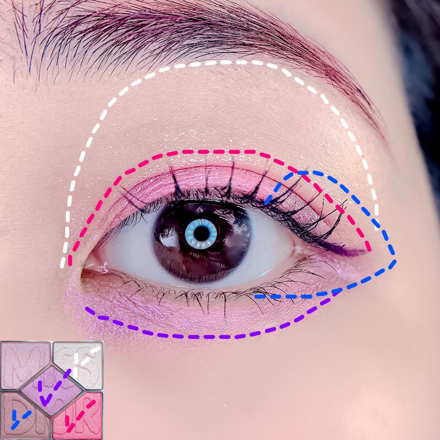 ディオールショウ サンク クルール(ミス ディオール コレクション 限定品)/Dior/アイシャドウを使ったクチコミ(2枚目)