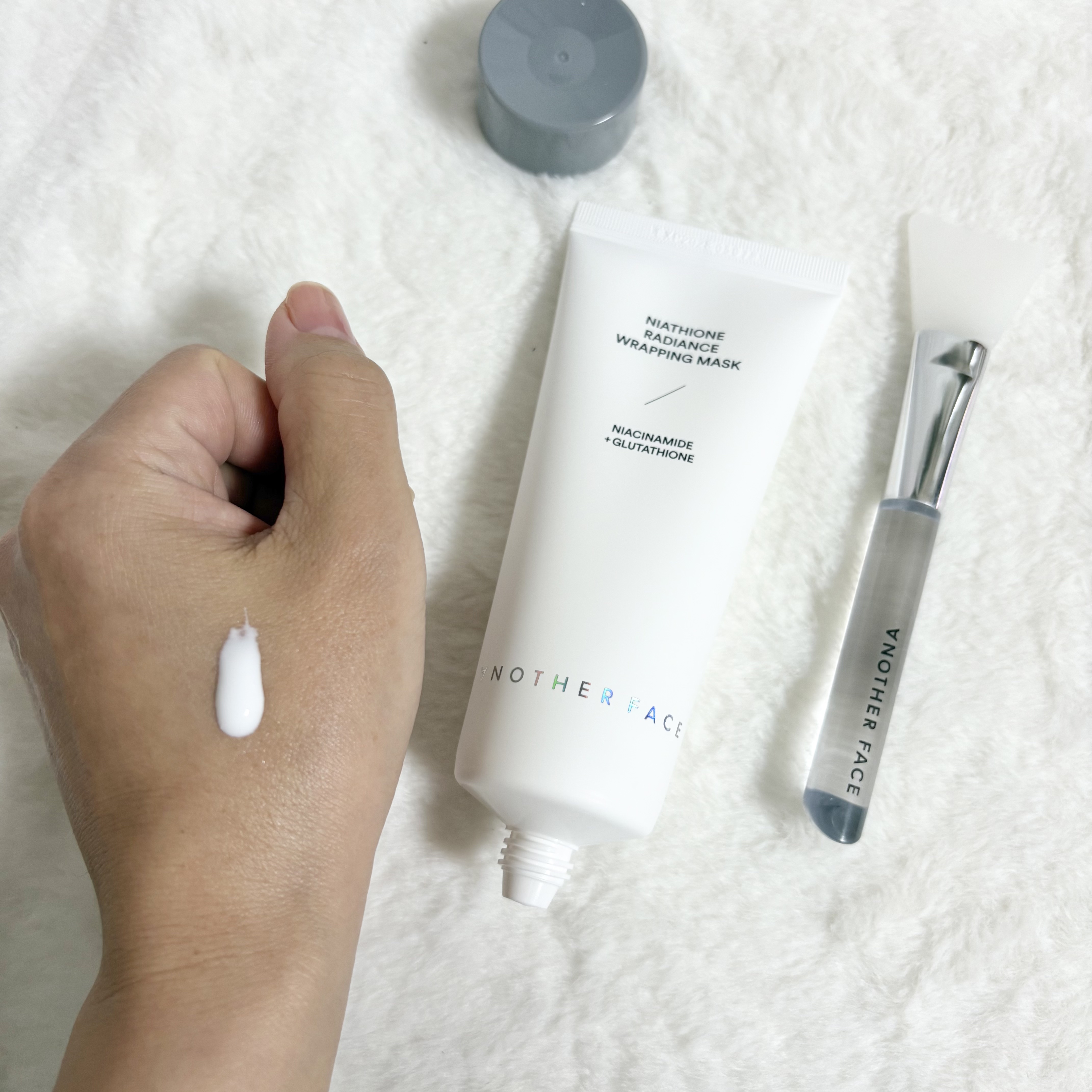 Niacinamide + Glutathione Radiance Wrapping Mask/ANOTHER FACE/洗い流すパック・マスクを使ったクチコミ（2枚目）