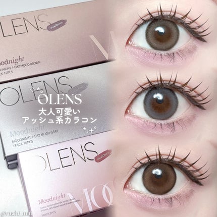 Moodnight 1Month/OLENS/カラーコンタクトレンズを使ったクチコミ(1枚目)