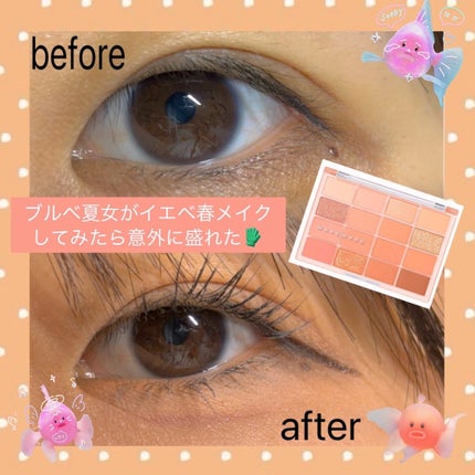 ソフトブラーリングアイパレット/wakemake/アイシャドウパレットを使ったクチコミ(1枚目)
