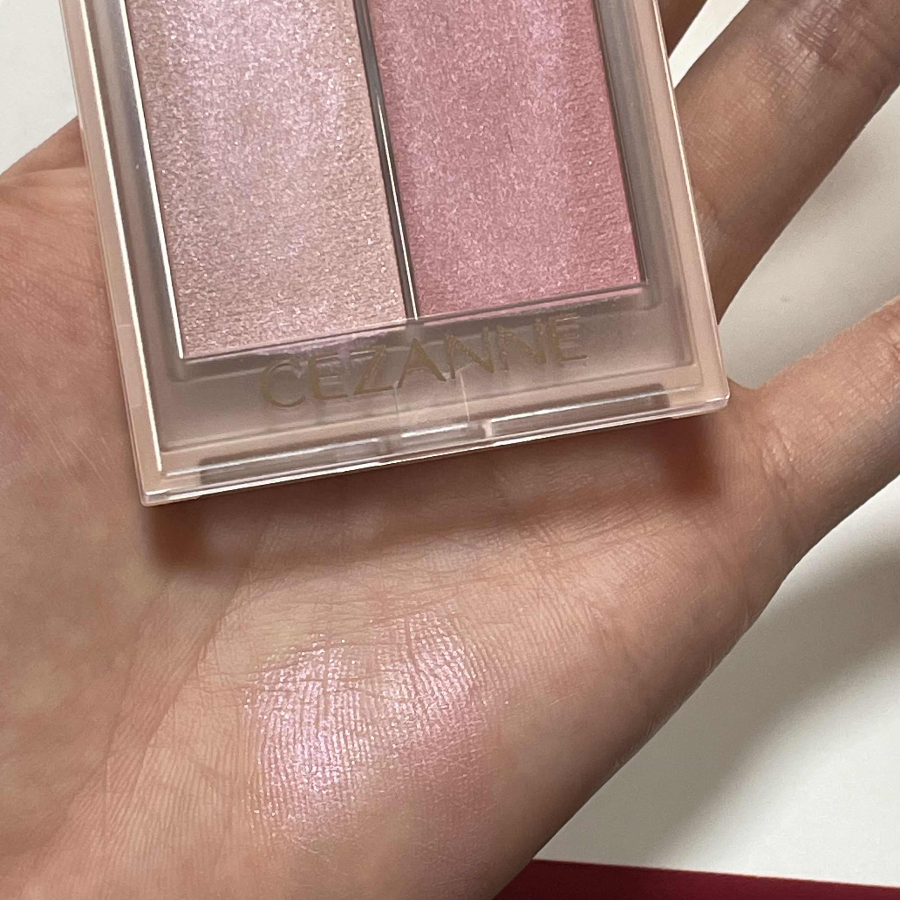 フェイスグロウカラー/CEZANNE/クリームハイライトを使ったクチコミ（2枚目）