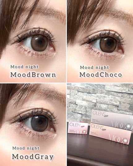 Moodnight 1Month/OLENS/カラーコンタクトレンズを使ったクチコミ(5枚目)