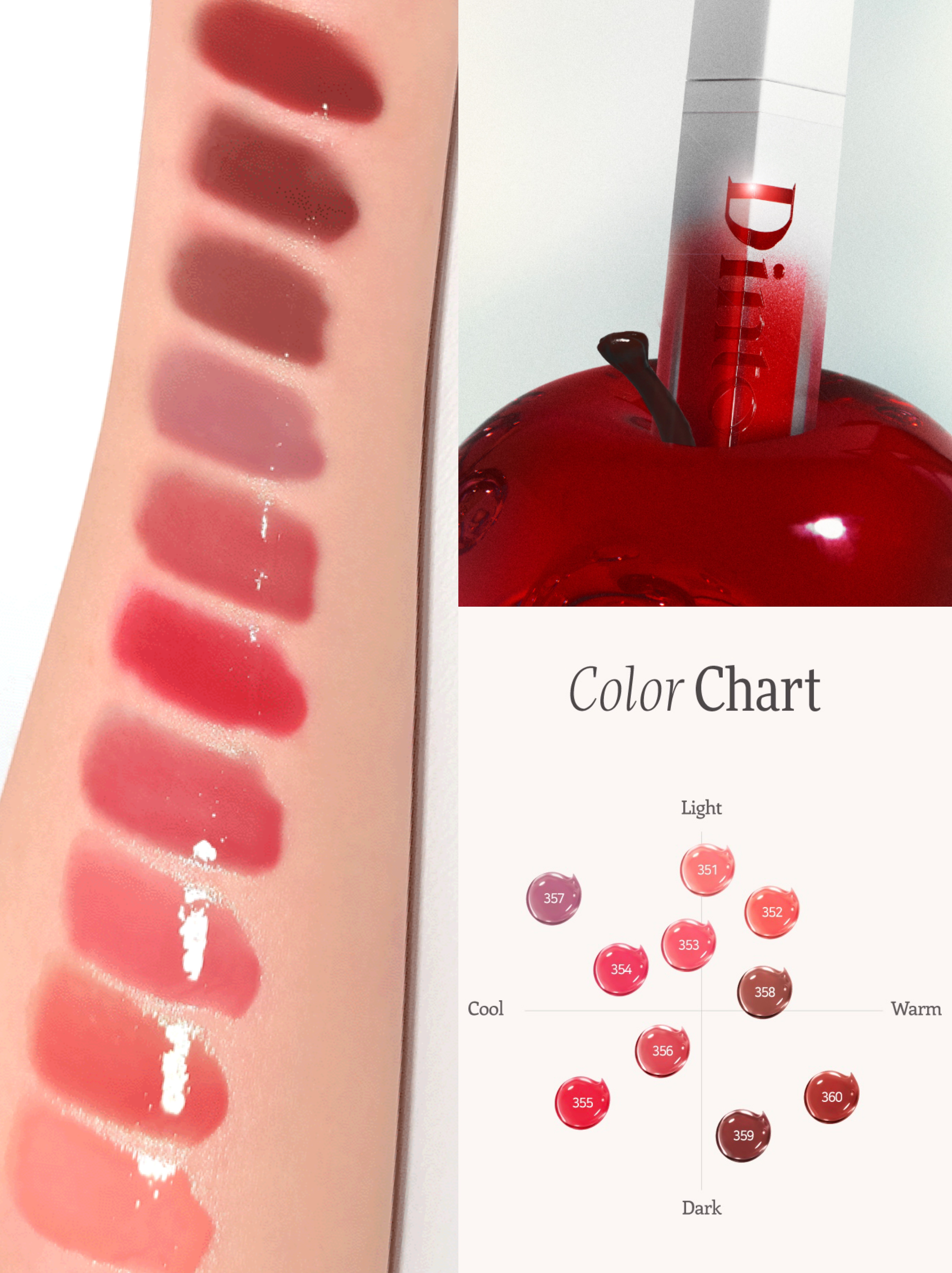 ミラーレスリップオイルグロス/Dinto/リップグロスを使ったクチコミ（3枚目）