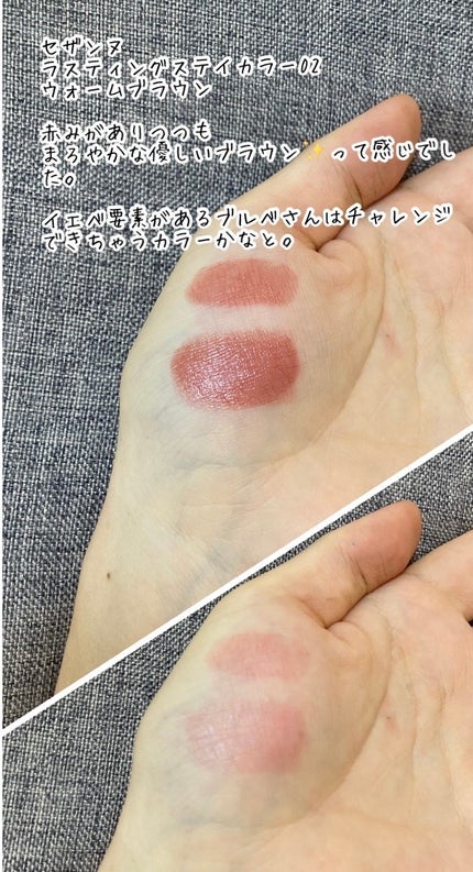 ラスティングステイリップカラー/CEZANNE/口紅・グロス・リップライナー・リップケアを使ったクチコミ(3枚目)