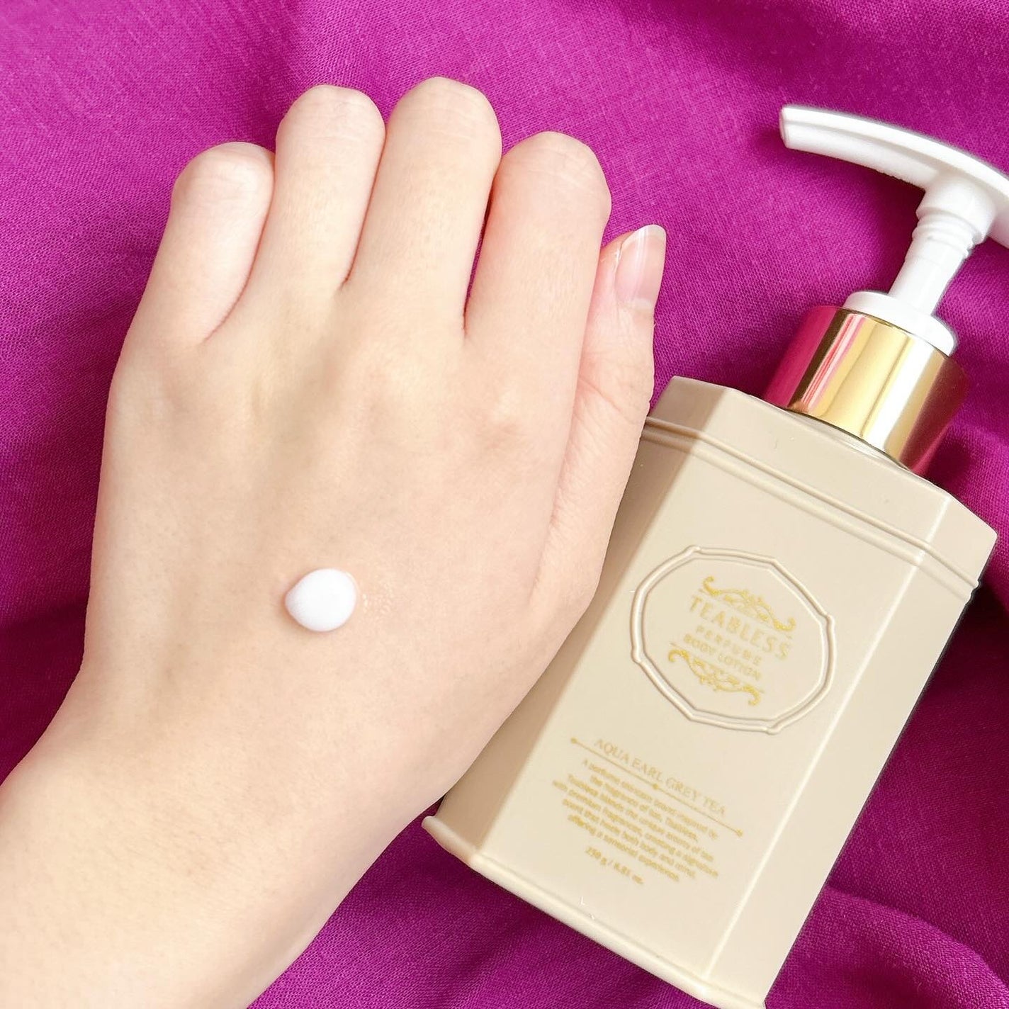 アクアアールグレイティーティーパフュームボディローション/TEABLESS/ボディローションを使ったクチコミ(3枚目)