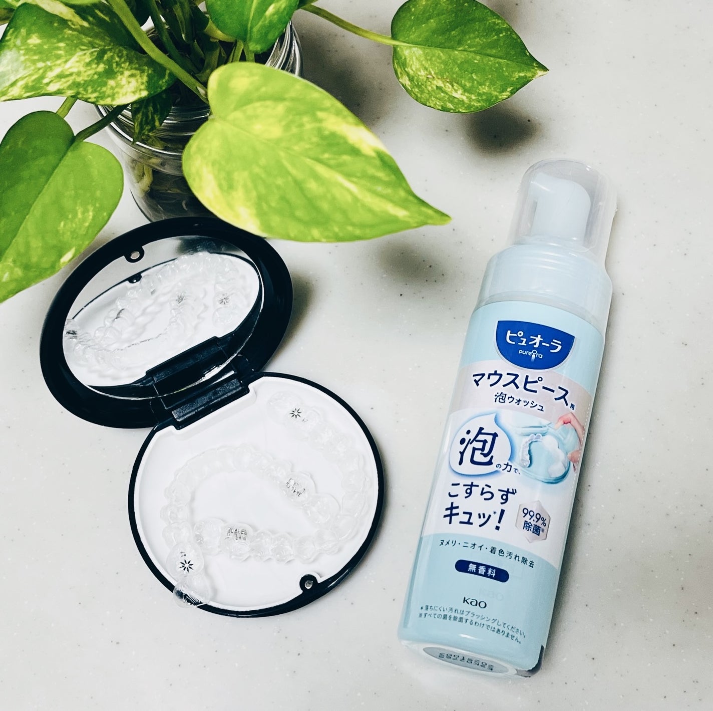 ピュオーラ マウスピース用泡ウォッシュ/ピュオーラ/その他オーラルケアを使ったクチコミ(1枚目)