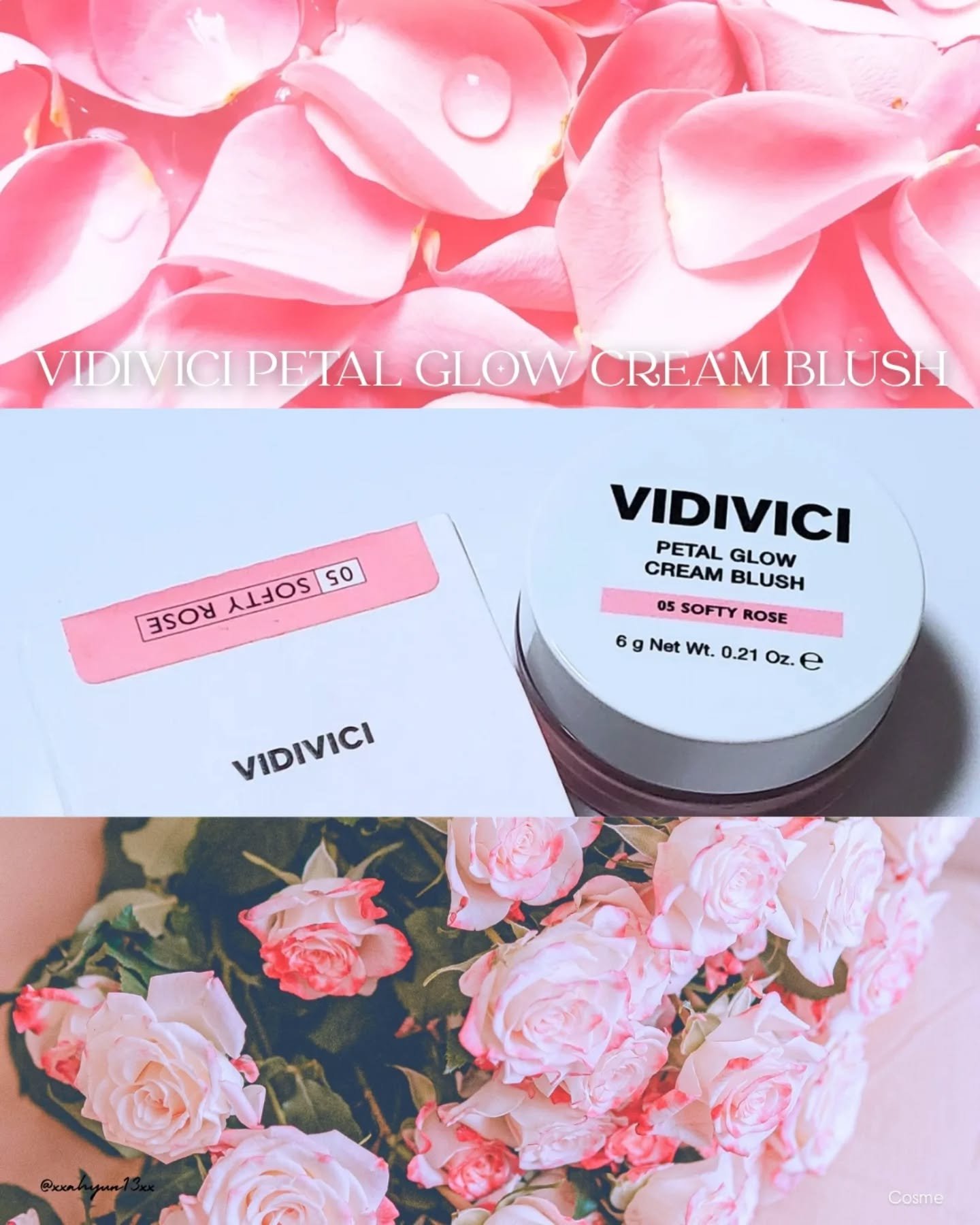 ペタルグロウクリームチーク/VIDIVICI/ジェル・クリームチークを使ったクチコミ（1枚目）