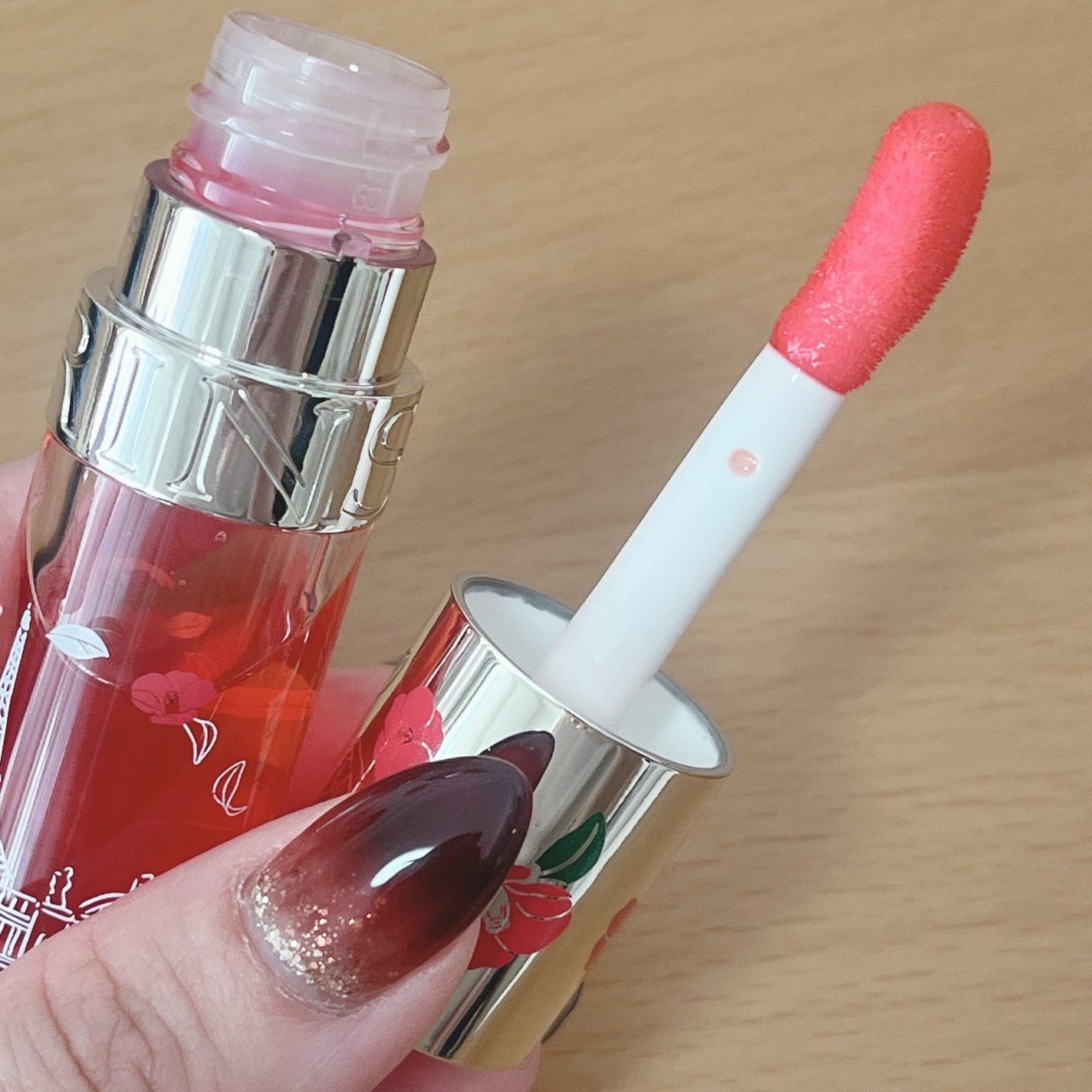 リップコンフォートオイル/CLARINS/リップグロスを使ったクチコミ(2枚目)