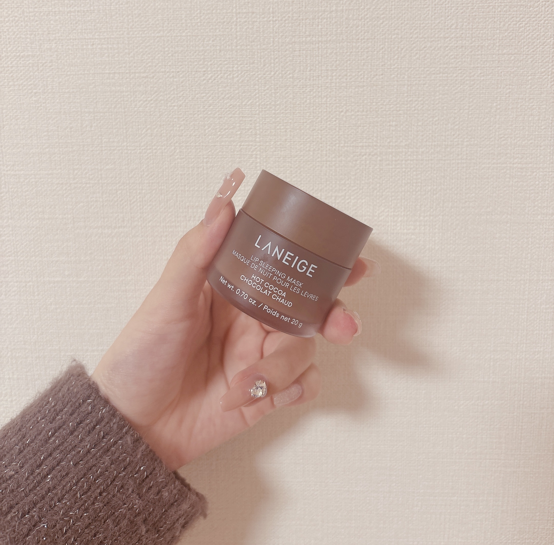 リップスリーピングマスク ホットココア/LANEIGE/リップバームを使ったクチコミ（1枚目）