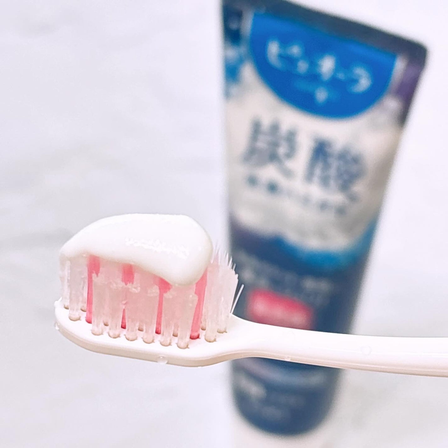 ピュオーラ 炭酸ハミガキ【医薬部外品】/ピュオーラ/歯磨き粉を使ったクチコミ(3枚目)