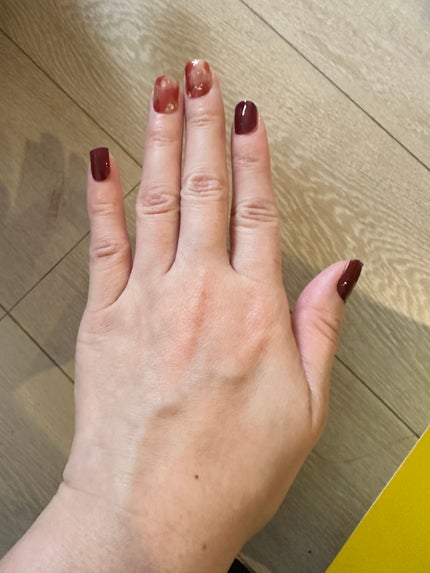 セミキュアジェルネイル(ハンド)/ohora/ネイルシールを使ったクチコミ(1枚目)