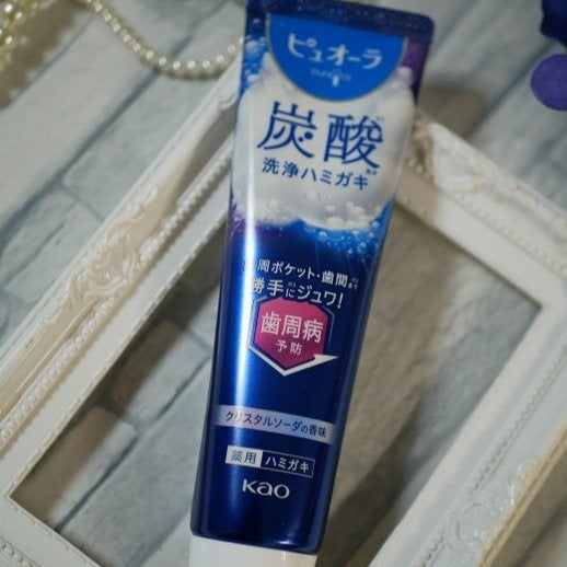 ピュオーラ 炭酸ハミガキ【医薬部外品】/ピュオーラ/歯磨き粉を使ったクチコミ(6枚目)