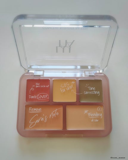 コンシールブレンダーパレット/LUNA/パレットコンシーラーを使ったクチコミ(3枚目)