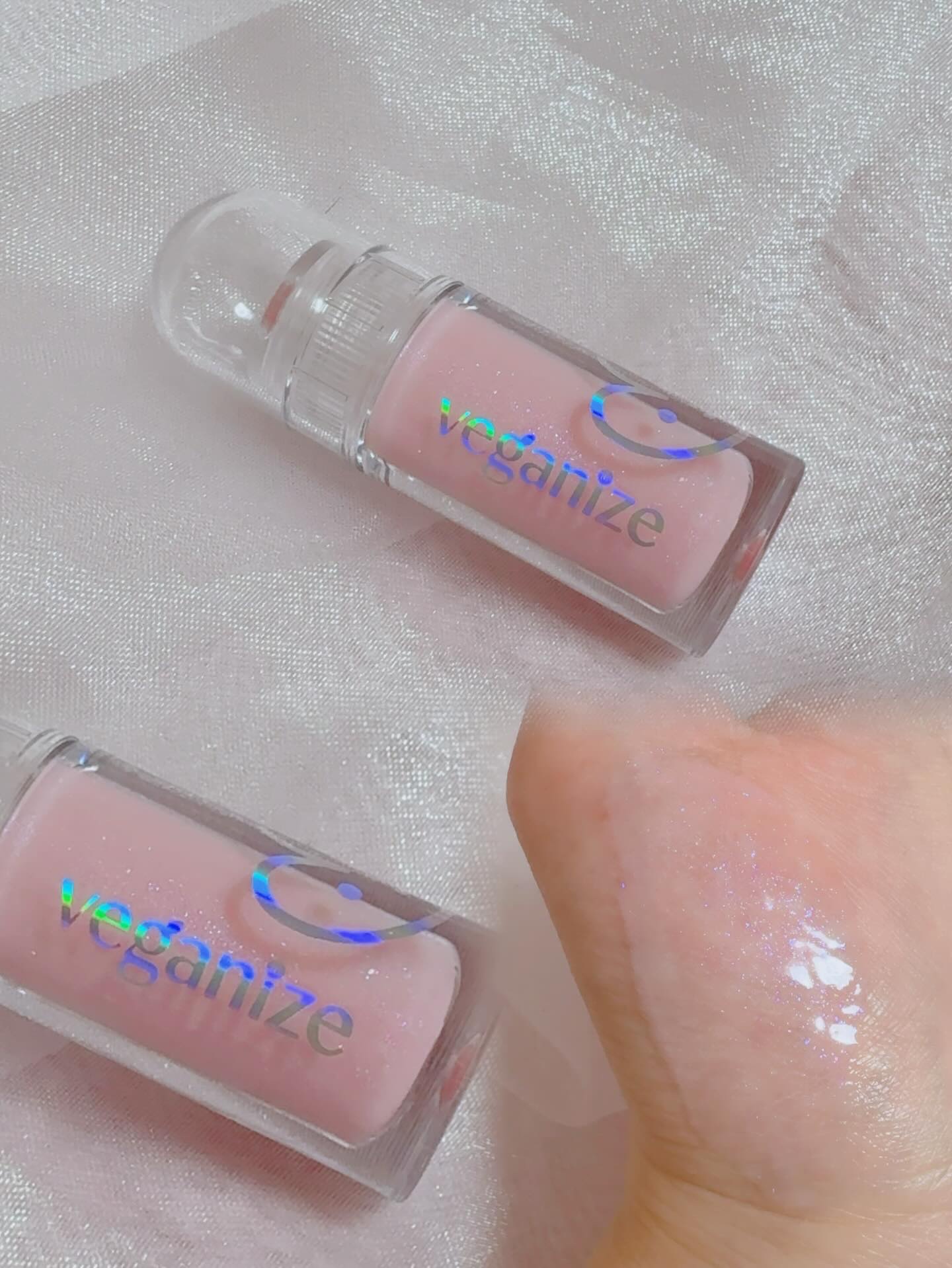 4Dジュエルシャインリップオイルパールグロス/Veganize/リップグロスを使ったクチコミ（3枚目）