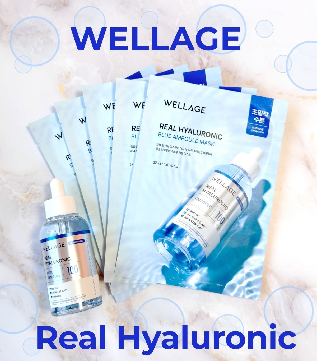 リアルヒアルロニックブルーアンプル 100/Wellage/美容液を使ったクチコミ(1枚目)