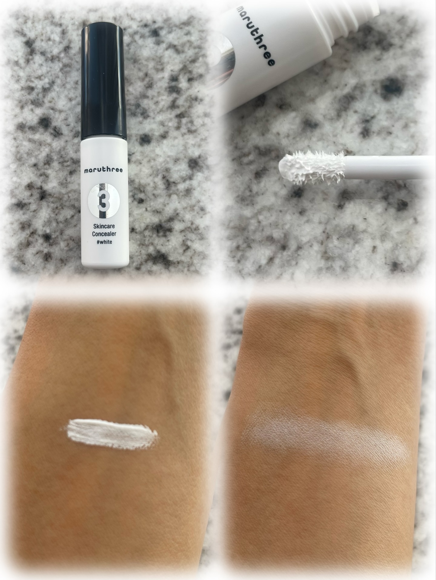 スキンケアコンシーラー ＃ホワイト/maruthree/リキッドコンシーラーを使ったクチコミ（2枚目）