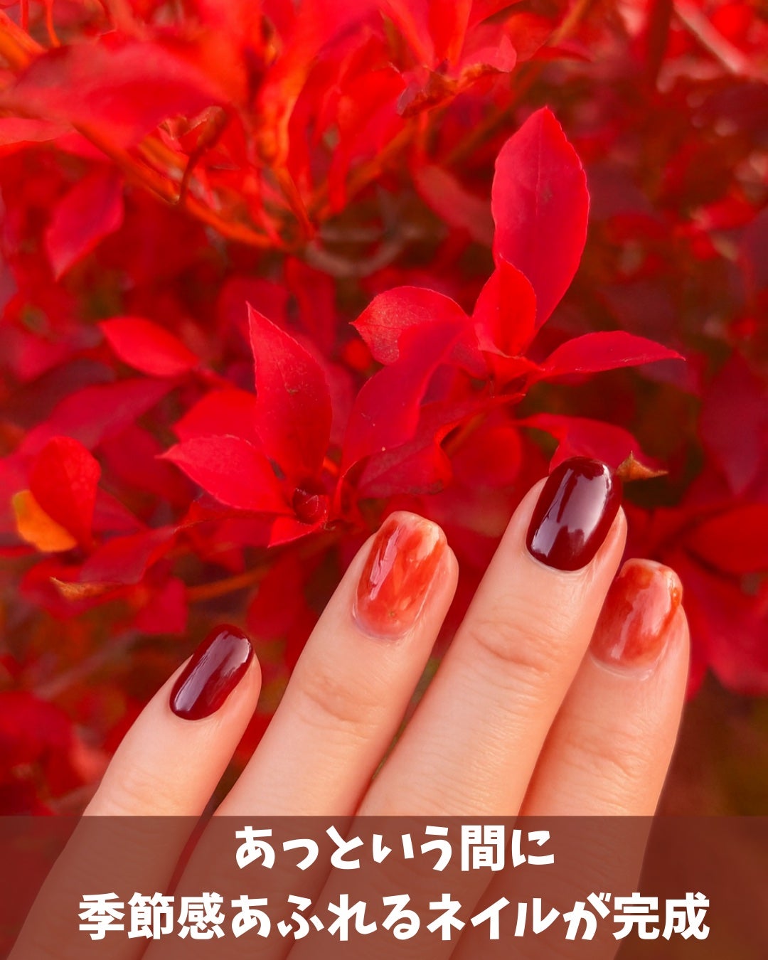 セミキュアジェルネイル(ハンド)/ohora/ネイルシールを使ったクチコミ(5枚目)