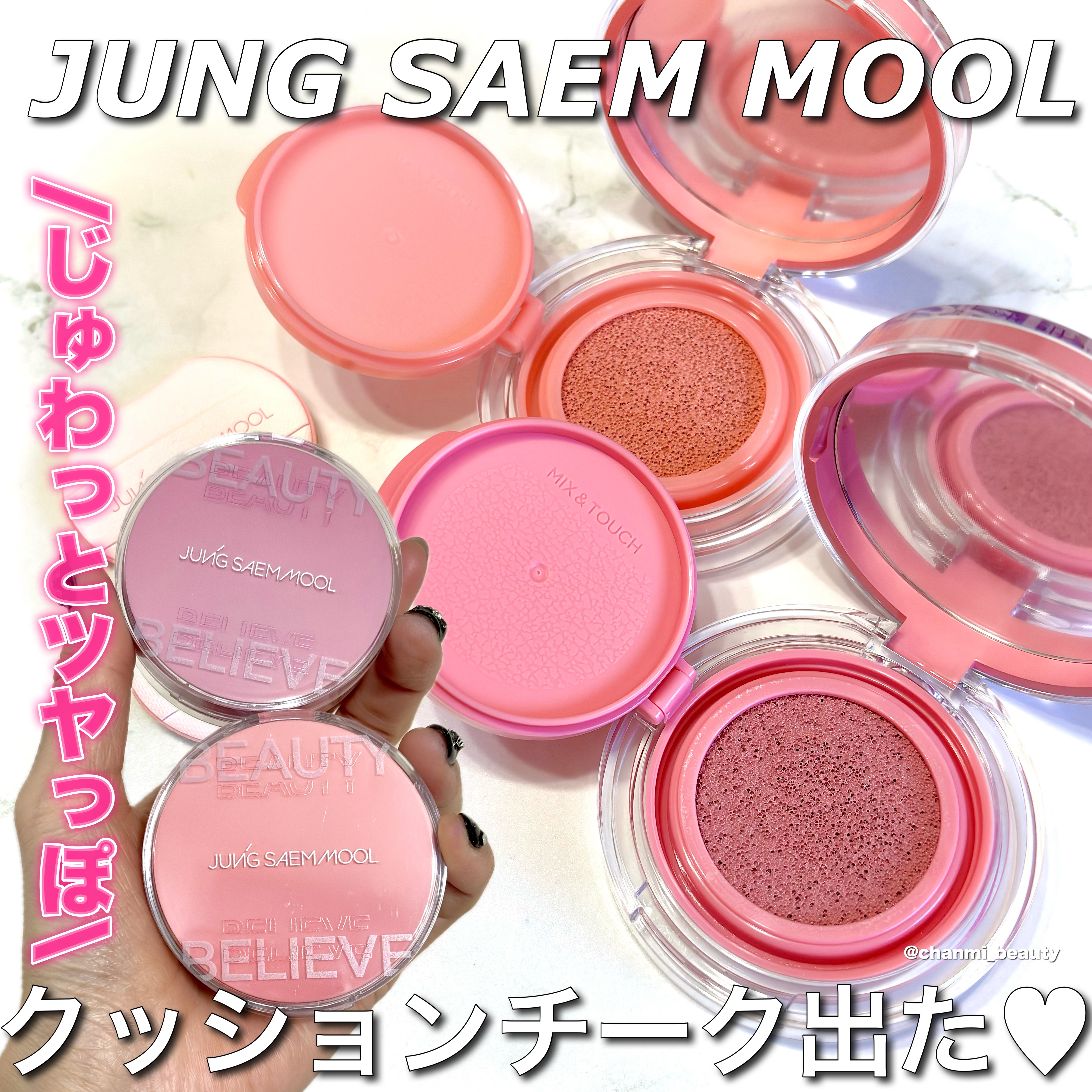 アーティストクッションブラッシュ/JUNG SAEM MOOL/リキッドチークを使ったクチコミ（1枚目）