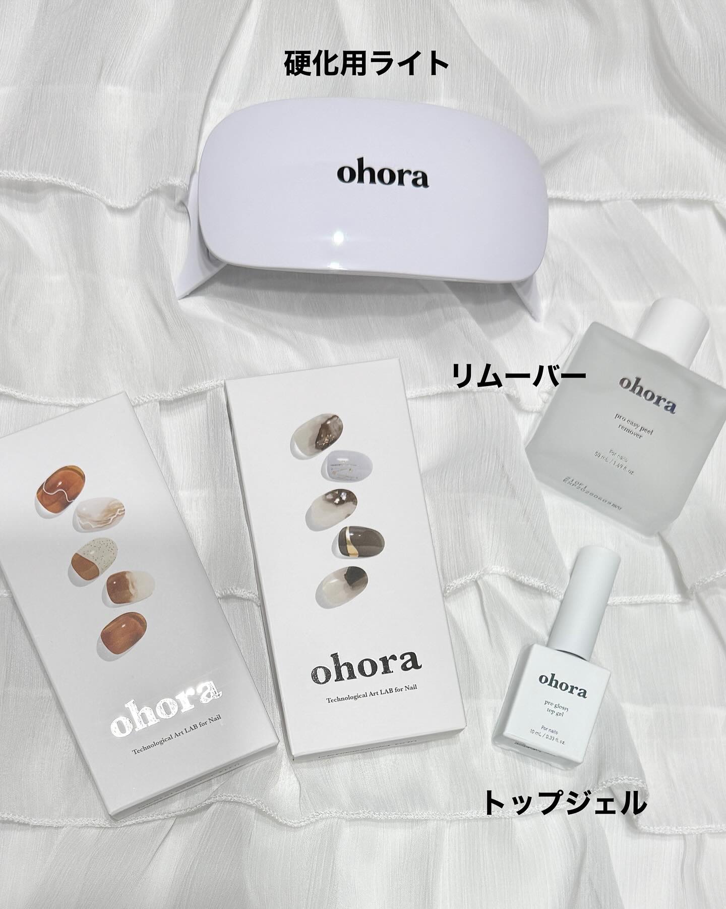 セミキュアジェルネイル（ハンド）/ohora/ネイルシールを使ったクチコミ（2枚目）