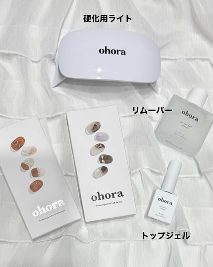 セミキュアジェルネイル(ハンド)/ohora/ネイルシールを使ったクチコミ(2枚目)