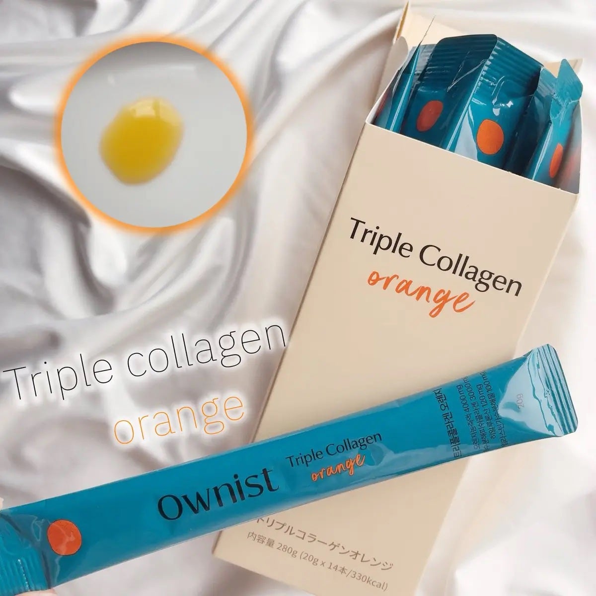 トリプルコラーゲン オレンジ/Ownist/美容サプリメントを使ったクチコミ(1枚目)