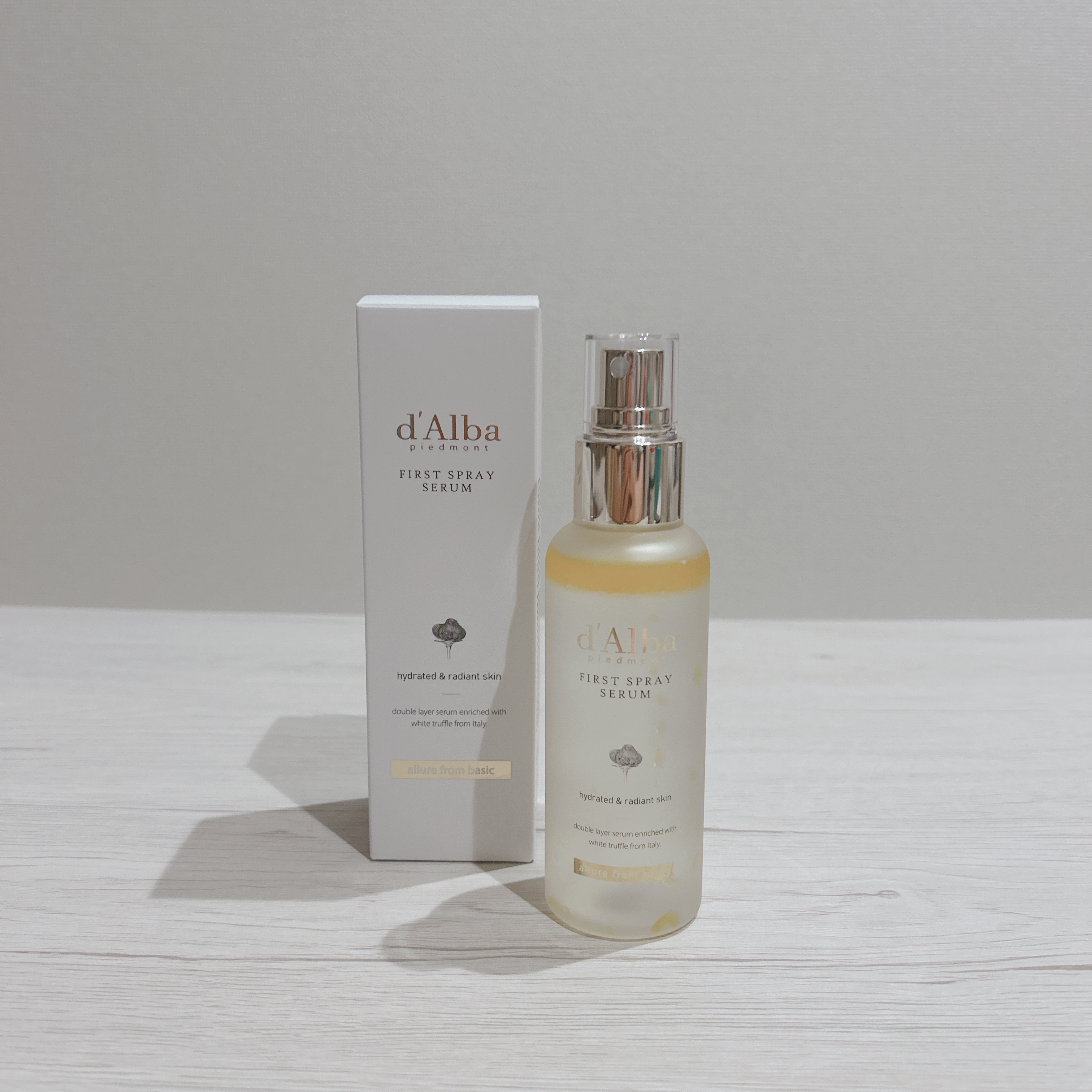 ダルバ ホワイトトリュフファーストスプレーセラム/ダルバ/ミスト状化粧水を使ったクチコミ（2枚目）