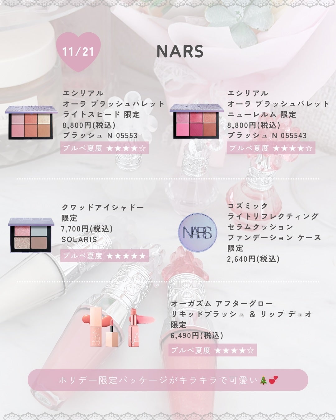 ぴーちゃん🧡インスタでコメント返信 on LIPS 「【ブルベ夏コスメカレンダー】もうクリスマスコフレ落ち着いてきて..」(7枚目)
