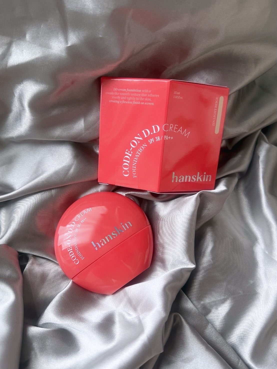 CODEON DDクリームファンデーション/ハンスキン/クリーム・エマルジョンファンデーションを使ったクチコミ（2枚目）