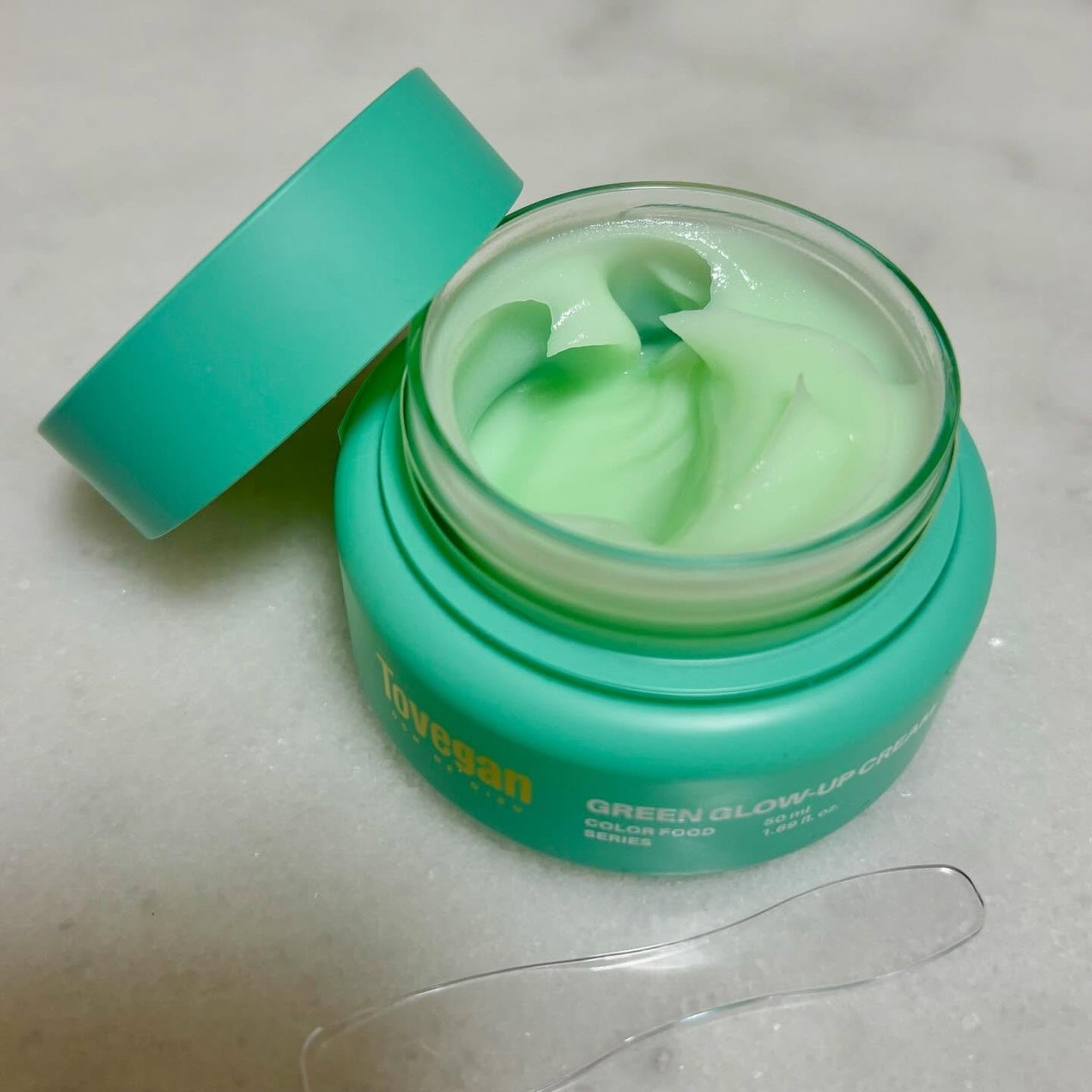 カラーフードシリーズグリーングロウアップクリーム/Tovegan/フェイスクリームを使ったクチコミ(2枚目)
