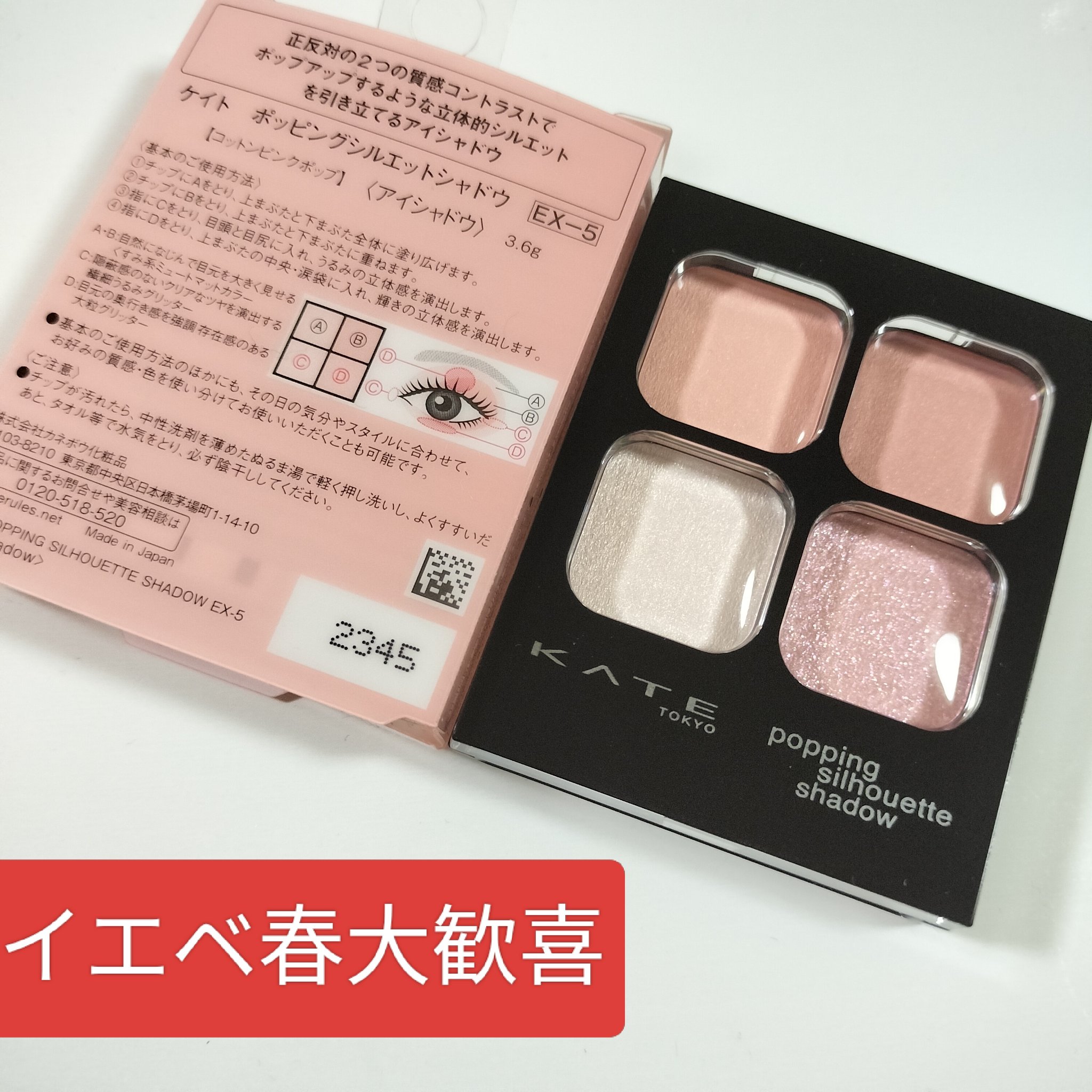 ケイト ポッピングシルエットシャドウ/KATE/アイシャドウパレットを使ったクチコミ（1枚目）