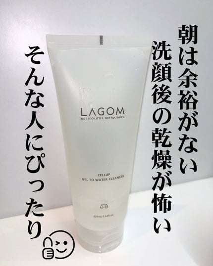 ラゴム ジェルトゥウォーター クレンザー(朝用洗顔)/LAGOM /その他洗顔料を使ったクチコミ(8枚目)