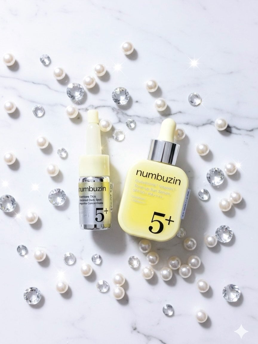 5番 白玉グルタチオンCトーンアップベース SPF50+ PA++++/numbuzin/化粧下地を使ったクチコミ(1枚目)