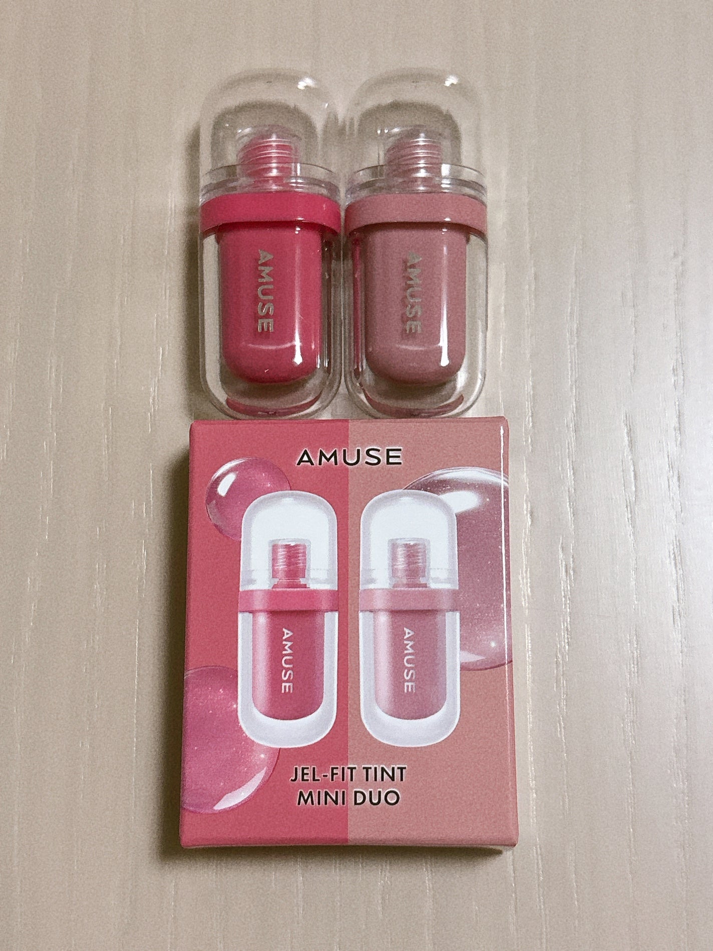 ジェルフィットティントミニデュオ/AMUSE/リップティントを使ったクチコミ(1枚目)