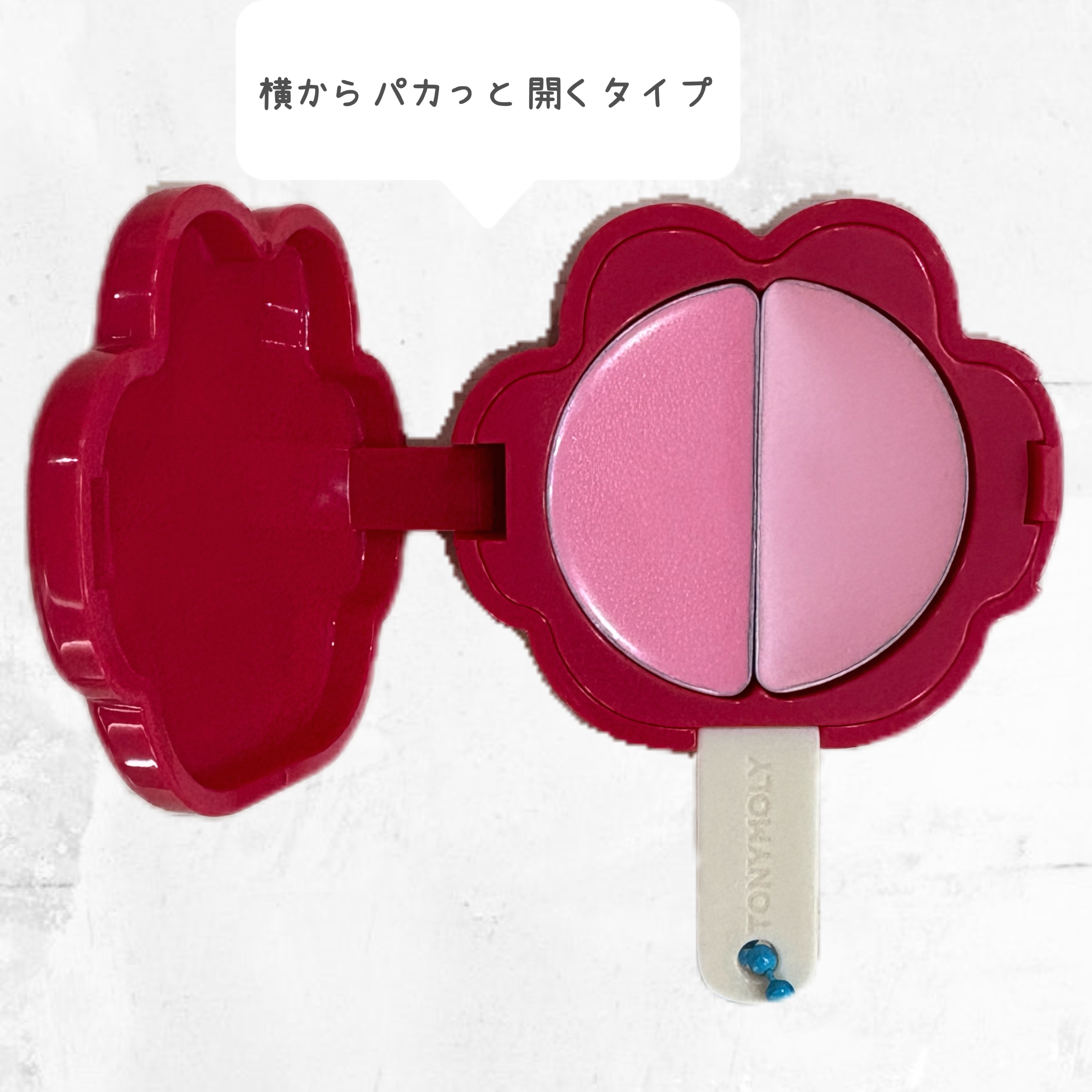 チークトーン リップ＆チーク デュオバーム/TONYMOLY/口紅を使ったクチコミ（3枚目）