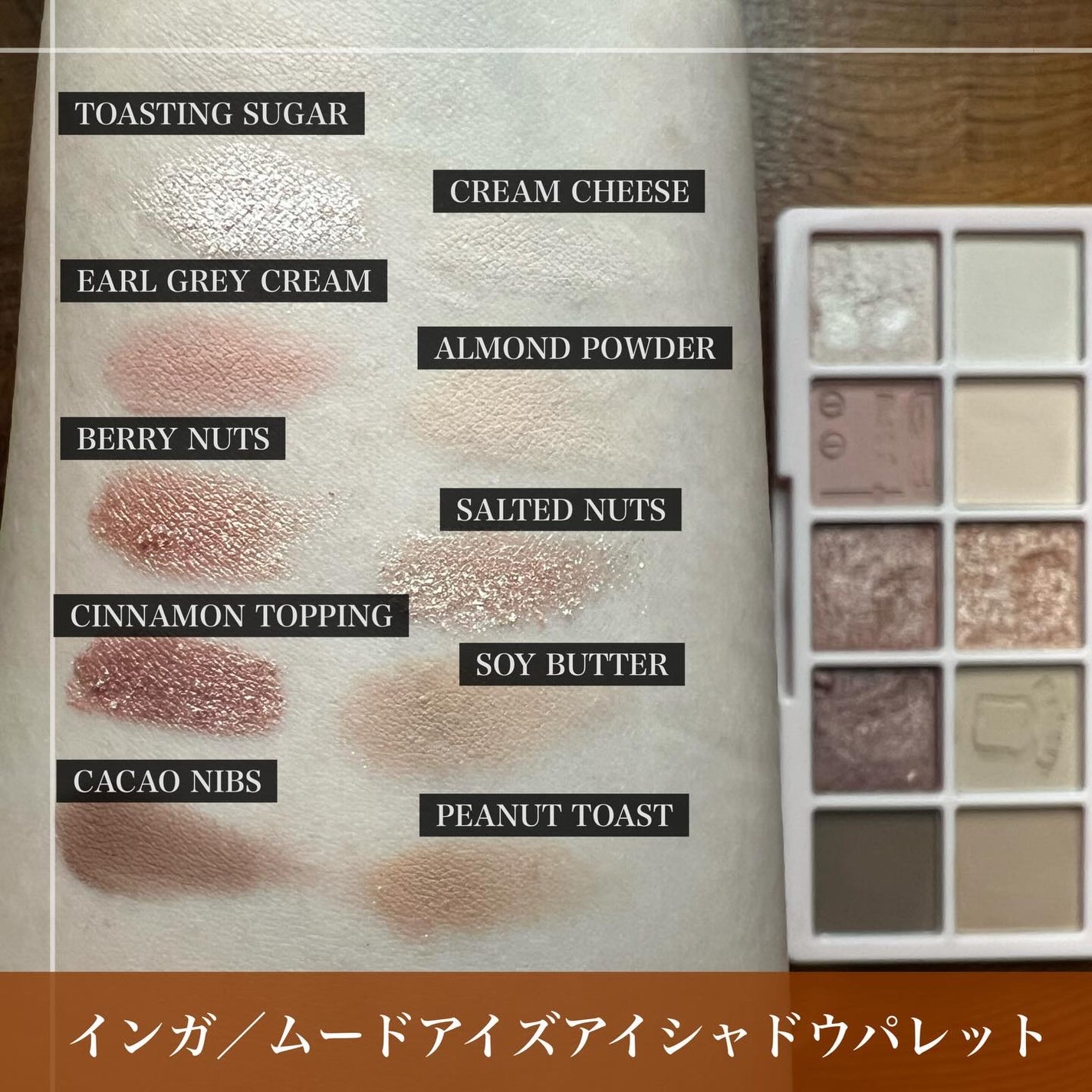 ムードアイズシャドウパレット/INGA/アイシャドウパレットを使ったクチコミ(2枚目)