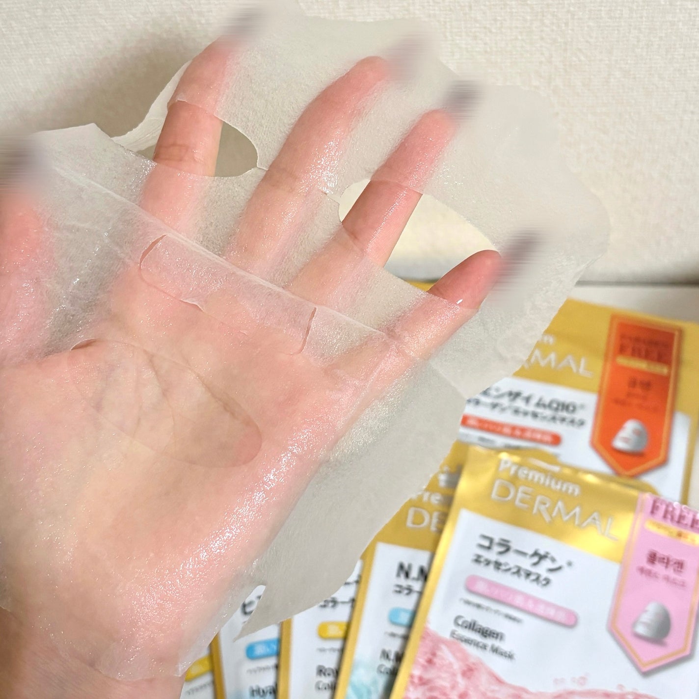 Premium コラーゲンエッセンスマスク/Dermal/シートマスク・パックを使ったクチコミ(2枚目)