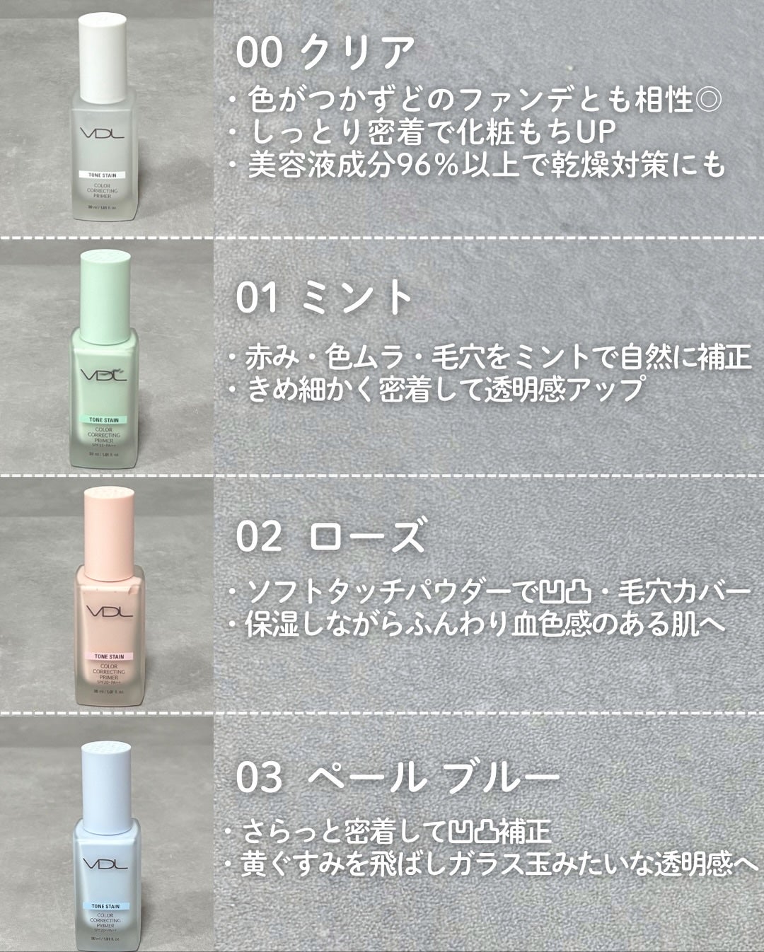 トーンステインカラーコレクティングプライマー/VDL/化粧下地を使ったクチコミ(2枚目)