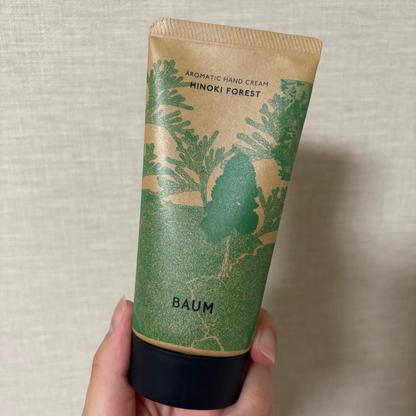 バウム アロマティック ハンドクリーム 5 ヒノキフォレスト/BAUM/ハンドクリームを使ったクチコミ(1枚目)